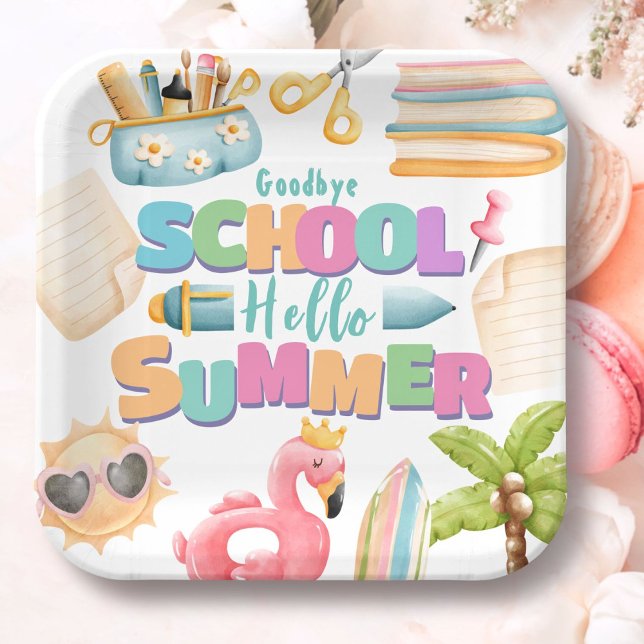 Hallo Sommer! Summer Pool Party der Schule Pappteller (Von Creator hochgeladen)
