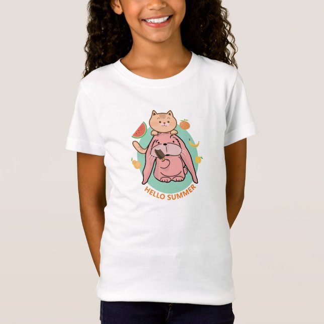 Hallo Sommer T-Shirt (Vorderseite)
