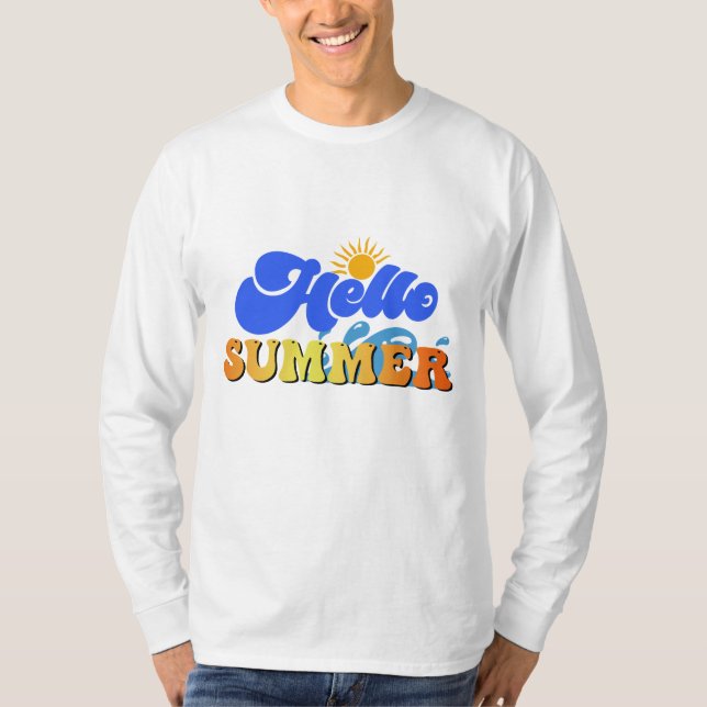 Hallo Sommer T-Shirt (Vorderseite)