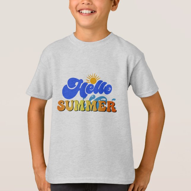 Hallo Sommer T-Shirt (Vorderseite)