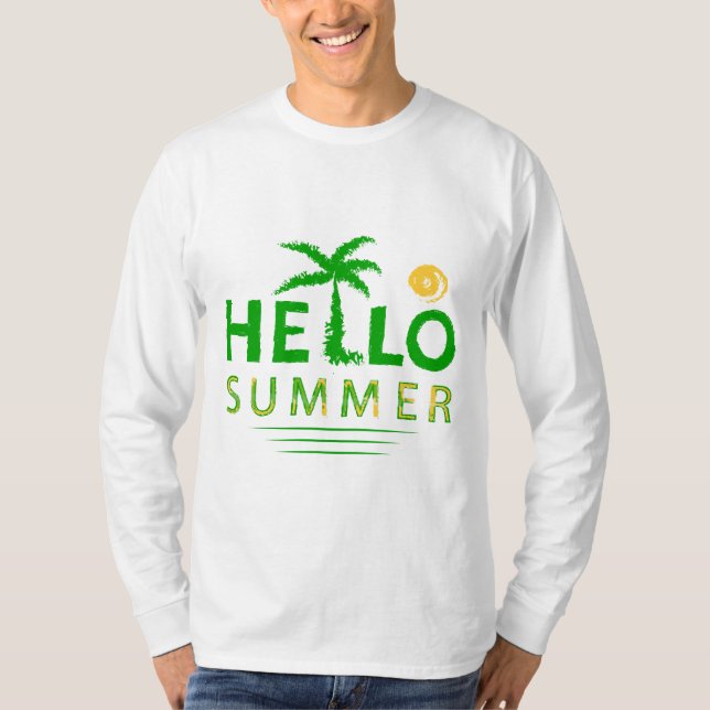 Hallo Sommer T-Shirt (Vorderseite)