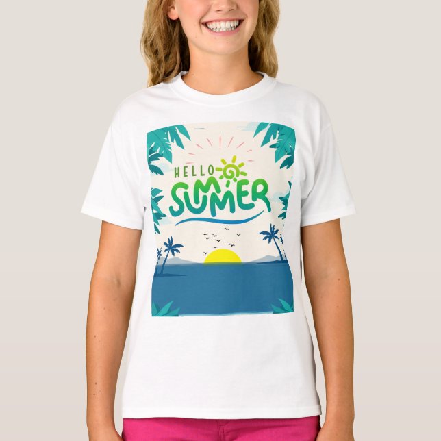 Hallo Sommer T-Shirt (Vorderseite)