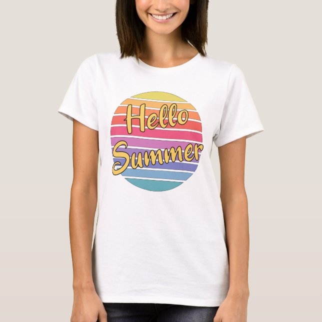 Hallo Sommer T-Shirt (Vorderseite)