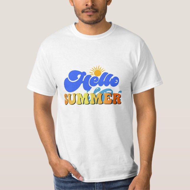 Hallo Sommer T-Shirt (Vorderseite)