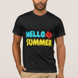 Hallo Sommer T-Shirt mit kurzen Ärmeln