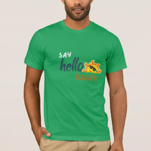 Hallo Sommer T-Shirt – Modernes Grafik-T-Shirt für