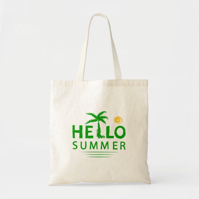 Hallo Sommer Tragetasche (Vorne)