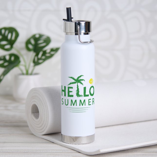 Hallo Sommer Trinkflasche (Yoga (gedreht)