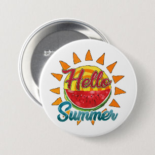 Hallo Sommer   Watercolor Watermelon & Vibranno Button