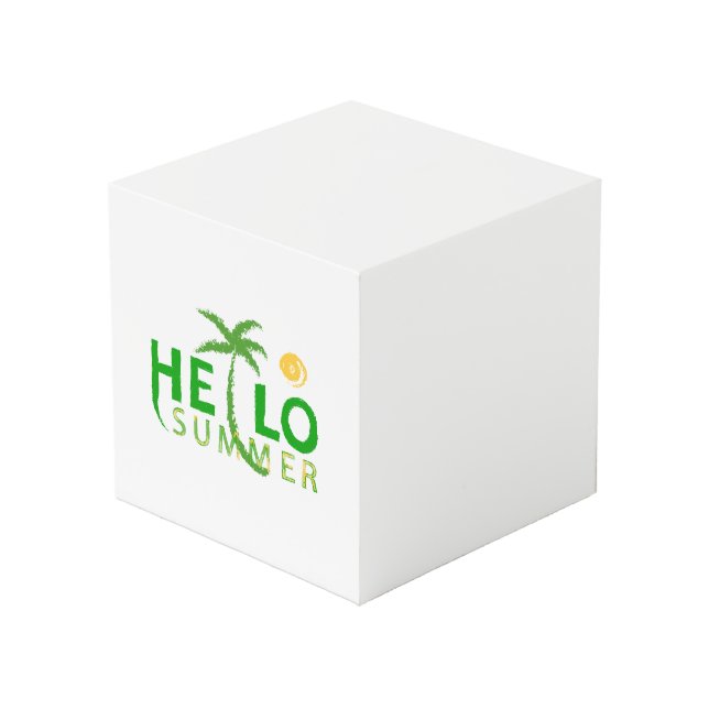 Hallo Sommer Würfel (Vorderseite Schrägansicht)