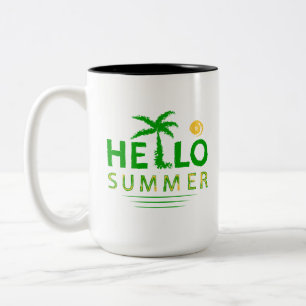 Hallo Sommer Zweifarbige Tasse