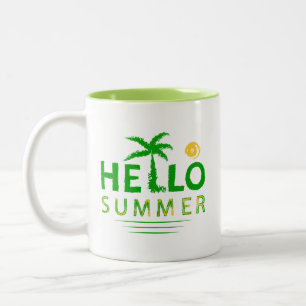 Hallo Sommer Zweifarbige Tasse