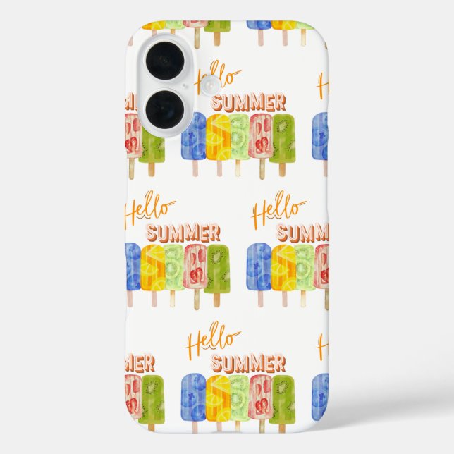 hallo Sommereis iPhone 16 Hülle (Rückseite)