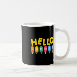 Hallo Sommerurlaub Eiscreme Popsicle Ice Lolly Kaffeetasse