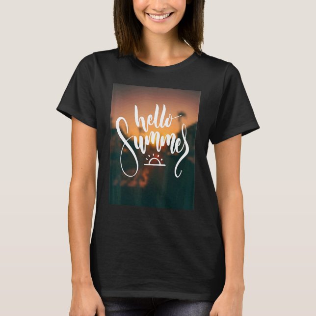 Hallo Sommerurlaub Eiscreme Sonnenstrand Männer Ki T-Shirt (Vorderseite)