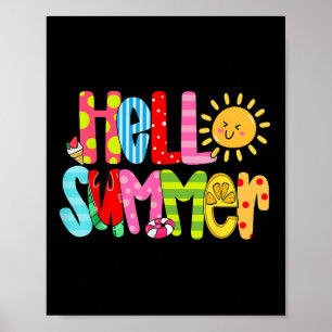 Hallo Sommerurlaub Ice Poster
