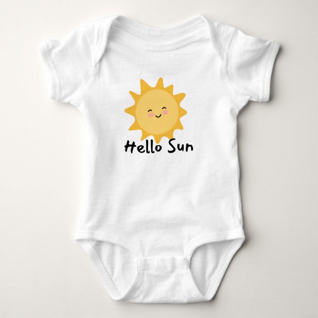 Hallo Sonne Baby Strampler (Vorderseite)
