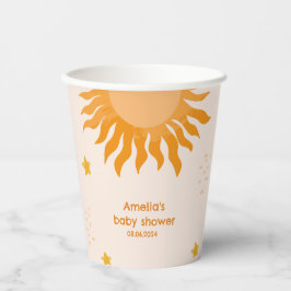 Hallo Sonne boho Aquarell Sun Baby Dusche Pappbecher