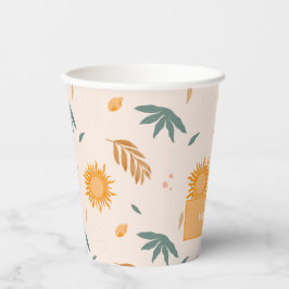 Hallo Sonne boho Aquarell Sun Baby Dusche Pappbecher