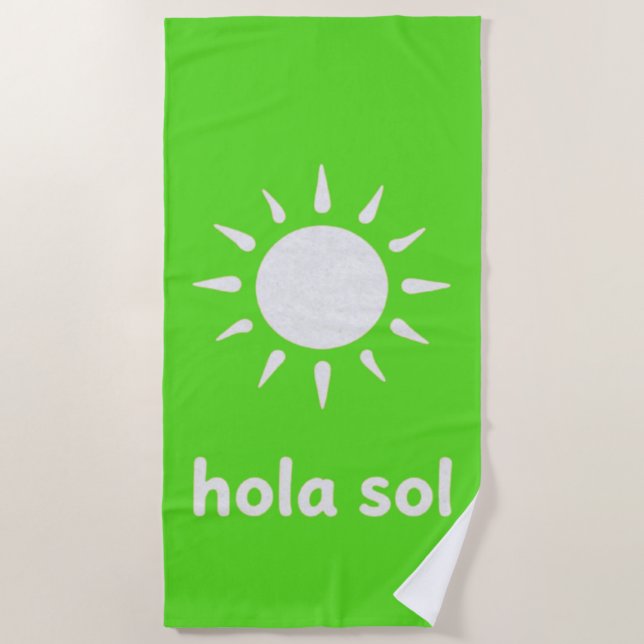 Hallo Sonne Strandtuch (Vorderseite)