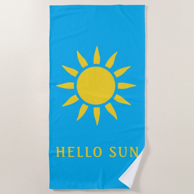 Hallo Sonne Strandtuch (Vorderseite)