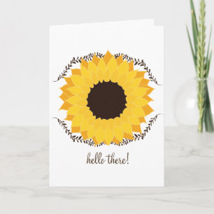 Hallo Sonnenblume Karte