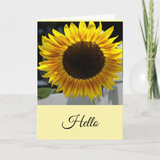 Hallo Sonnenblume Karte