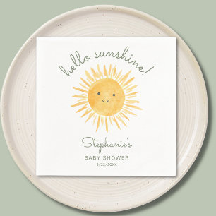 Hallo Sonnenschein-Baby-Party Serviette