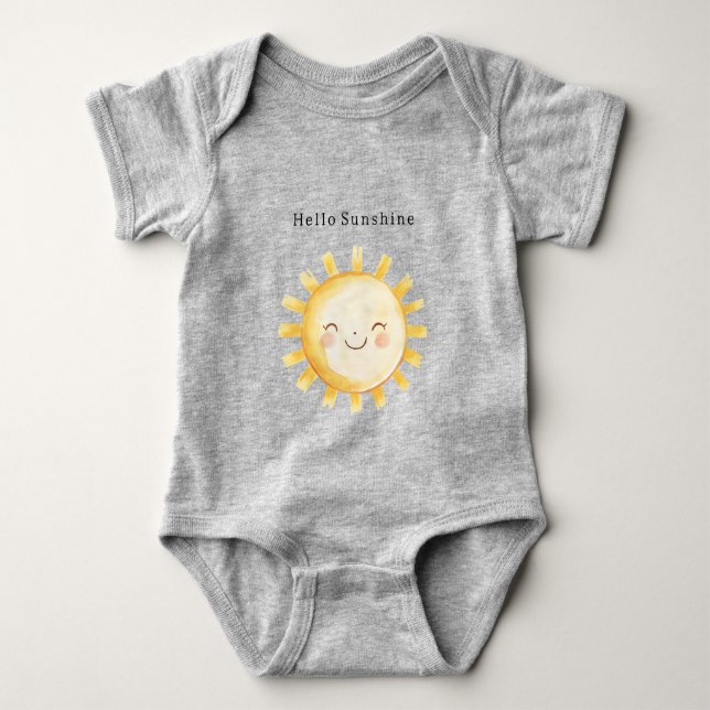 Hallo Sonnenschein Baby Strampler (Vorderseite)