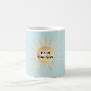 Hallo Sonnenschein Blauer Himmel Kaffeetasse