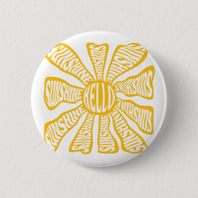 Hallo Sonnenschein Button (Vorderseite)