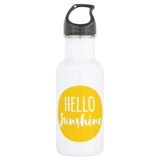 Hallo Sonnenschein Edelstahlflasche (Vorderseite)