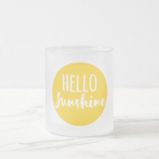 Hallo Sonnenschein Mattglastasse