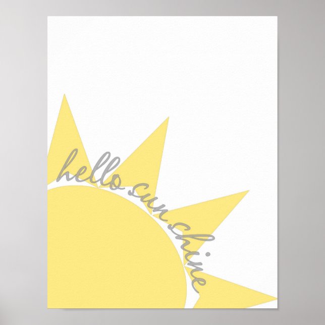 Hallo Sonnenschein-Plakatdruck Poster (Vorne)