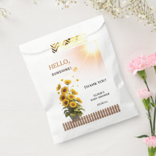 Hallo Sonnenschein Sonnenblumen Garten Baby Shower Geschenktütchen