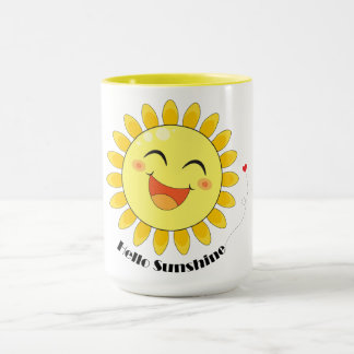 Hallo Sonnenschein Süße Sonnen-Doodle Positive-Vib Tasse