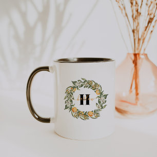 Hallo Sonnenschein Zitrus-Monogramm-Kaffeetasse Tasse