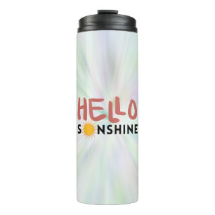 Hallo Sonshine, Sun Rays, Summer vibes Thermosbecher