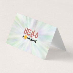 Hallo Sonshine, Sun Rays, Summer vibes Visitenkarten