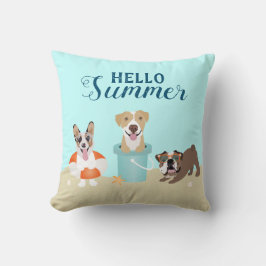 Hallo Summer Beach Hunde Kissen