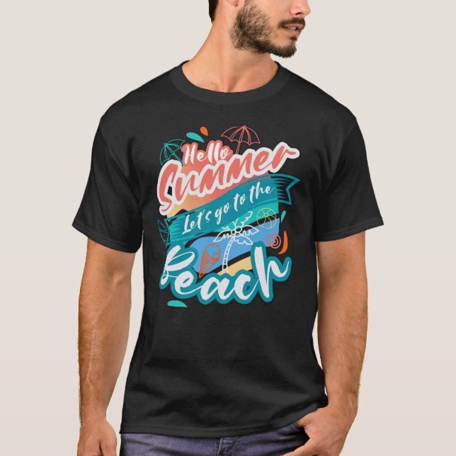 Hallo Summer Beach T-Shirt (Vorderseite)