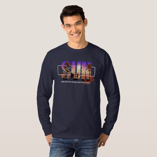 Hallo Sunshine (2) | Men Long Sleeve T-Shirt (Vorne ganz)