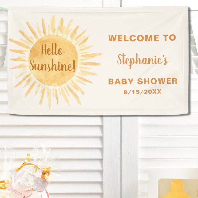 Hallo Sunshine Baby Dusche Banner (Von Creator hochgeladen)