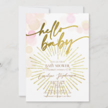 Hallo Sunshine Boho Moderne Happy Baby Girl Dusche