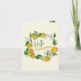 Hallo Sunshine Dankeskarte