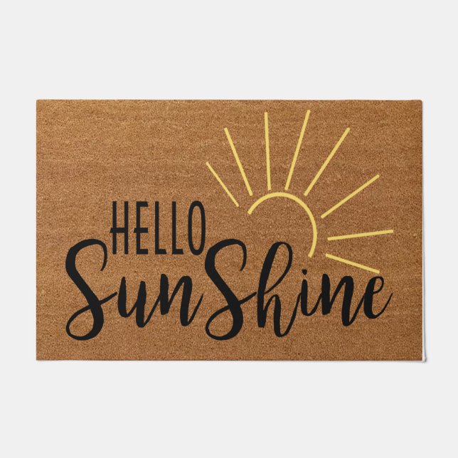 Hallo Sunshine Doormat, Spring Doormat Fußmatte (Vorderseite)
