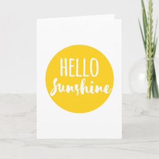 Hallo Sunshine Karte