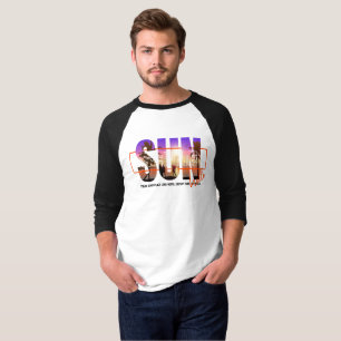 Hallo Sunshine   Männer 3/4 Schläfer Raglan T-Shirt