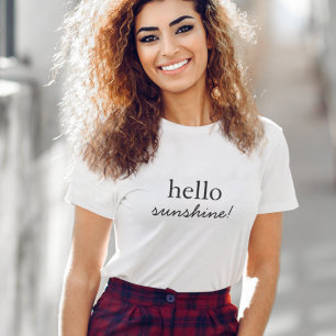Hallo Sunshine   Modernes Minimalistisches stilvol T-Shirt