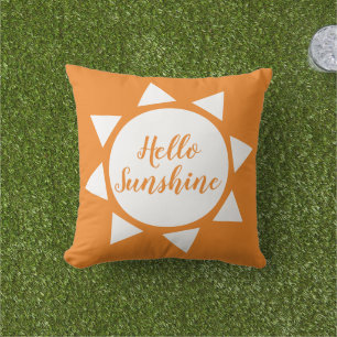 Hallo Sunshine niedliche Sommersonne benutzerdefin Kissen